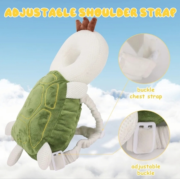 Cute Turtle Baby Head Protection Backpack - Picture 4 of 4